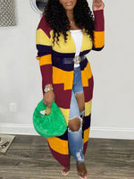 Gorgeousladie Colorblock Open-Front Cardigan