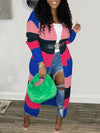 Gorgeousladie Colorblock Open-Front Cardigan