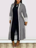 Gorgeousladie Printed Bishop-Sleeve Duster