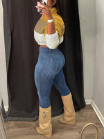 Gorgeousladie Colorblock Puffer Coat
