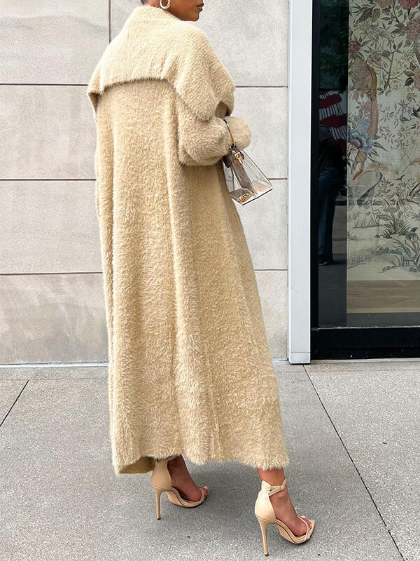 Gorgeousladie Fuzzy Cardigan & Dress Set