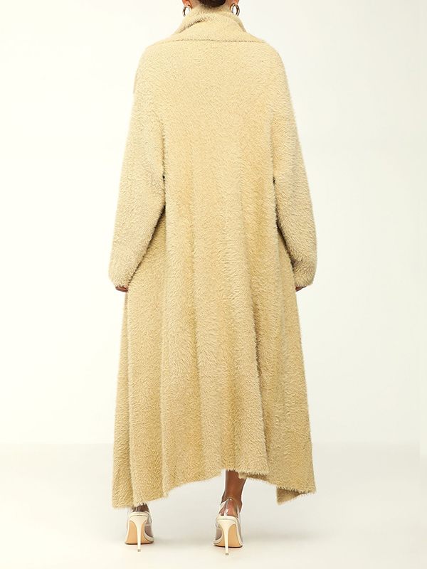 Gorgeousladie Fuzzy Cardigan & Dress Set