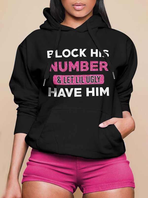 Gorgeousladie Logo-Print Pullover Hoodie