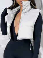 Gorgeousladie Zip-Front Puffer Vest
