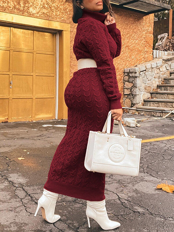 Gorgeousladie Turtleneck Knit Dress