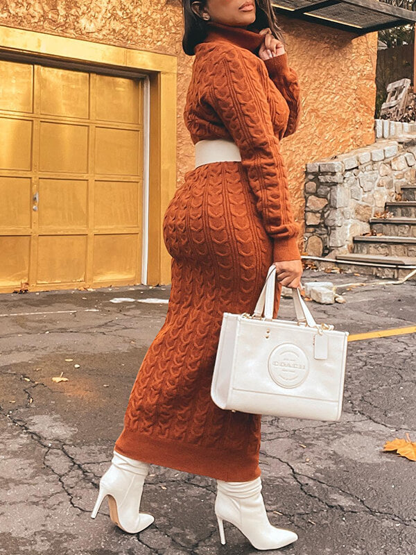 Gorgeousladie Turtleneck Knit Dress
