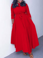 Gorgeousladie Solid Tied-Front Dress