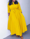 Gorgeousladie Solid Tied-Front Dress