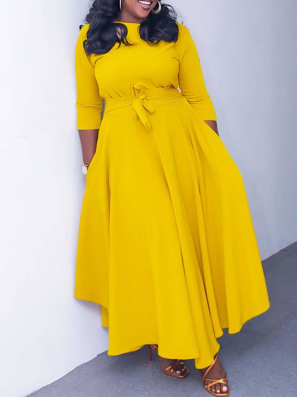 Gorgeousladie Solid Tied-Front Dress