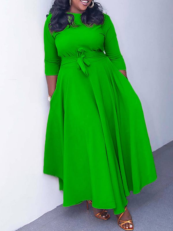 Gorgeousladie Solid Tied-Front Dress