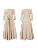 Gorgeousladie Solid Tied-Front Dress