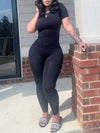 Gorgeousladie Solid Ribbed 2PC Set