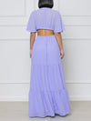Gorgeousladie V-Neck Cutout Maxi Dress
