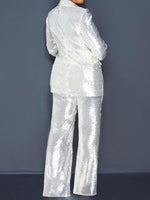 Gorgeousladie Sequin Blazer & Pants Set