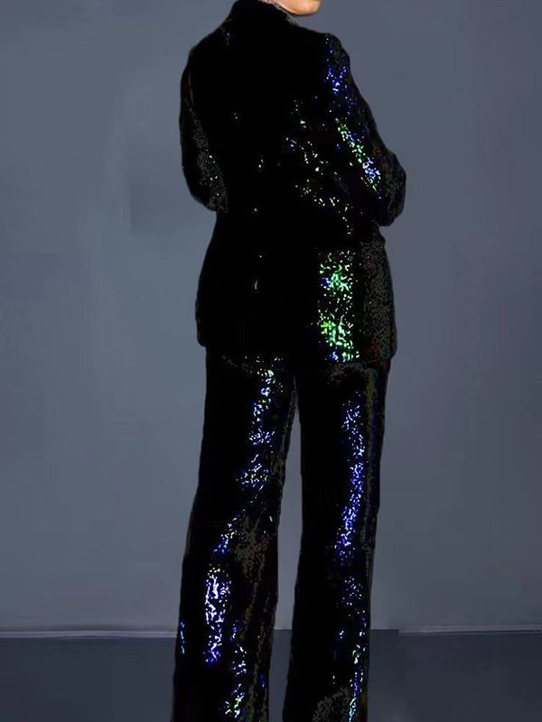 Gorgeousladie Sequin Blazer & Pants Set
