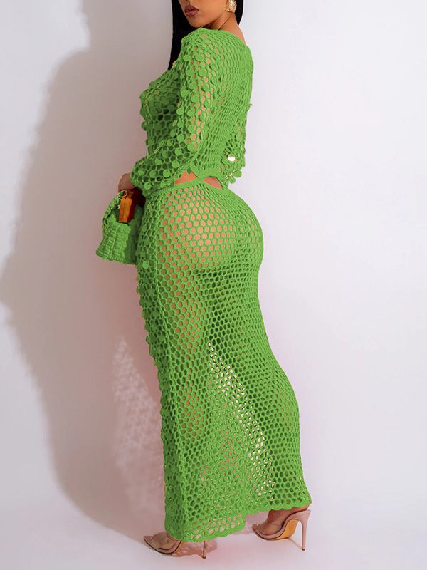 Gorgeousladie Sequin Mesh Cover Up