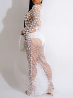 Gorgeousladie Sequin Mesh Cover Up