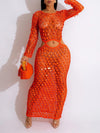 Gorgeousladie Sequin Mesh Cover Up