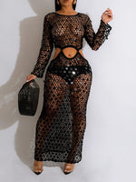 Gorgeousladie Sequin Mesh Cover Up