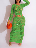 Gorgeousladie Sequin Mesh Cover Up
