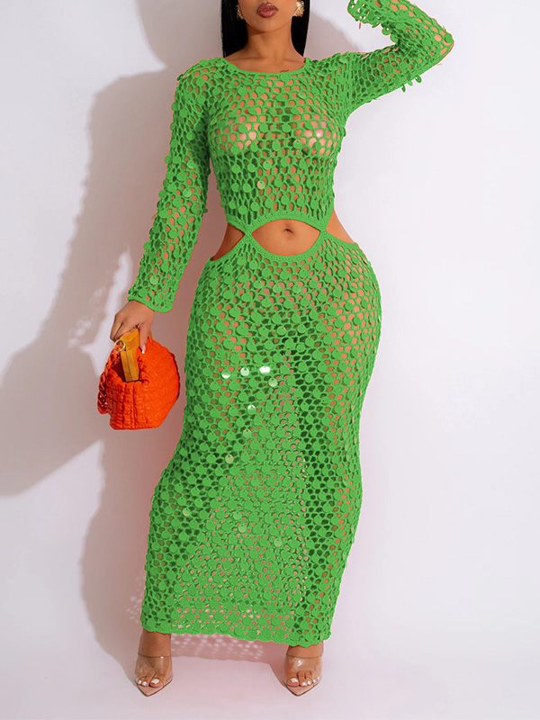 Gorgeousladie Sequin Mesh Cover Up