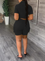 Gorgeousladie Cargo Shirt & Shorts Set