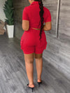 Gorgeousladie Cargo Shirt & Shorts Set
