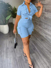 Gorgeousladie Cargo Shirt & Shorts Set
