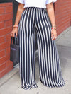 Gorgeousladie Stripe Wide-Leg Pants