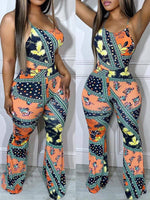 Gorgeousladie Printed Cami Jumpsuit
