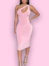 Gorgeousladie One-Shoulder Cutout Dress