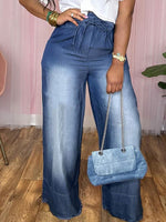 Gorgeousladie Belted Wide-Leg Jeans