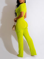 Gorgeousladie Solid Zip-Front Jumpsuit