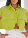 Solid Cargo Shirt