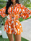 Gorgeousladie Printed Shirt & Shorts Set