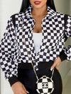 Gorgeousladie Check Bomber Jacket