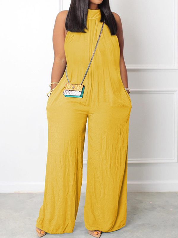 Gorgeousladie Sleeveless Wide-Leg Jumpsuit
