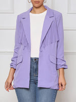 Fringe Combo Blazer