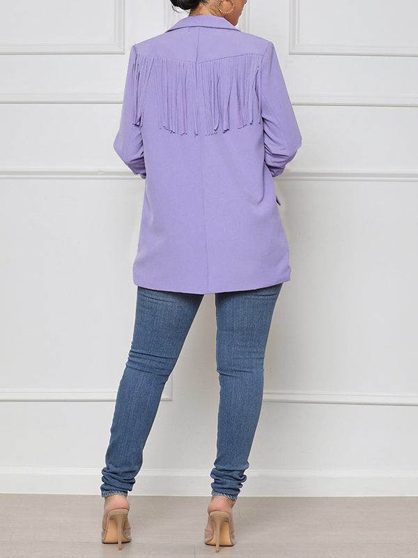 Fringe Combo Blazer