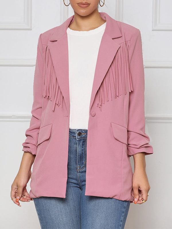 Fringe Combo Blazer