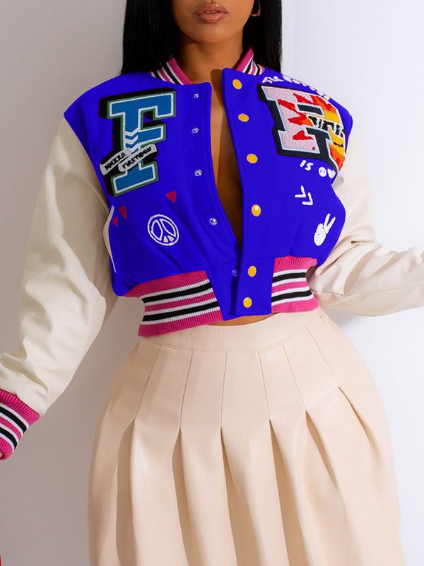 Gorgeousladie Printed Bomber Jacket