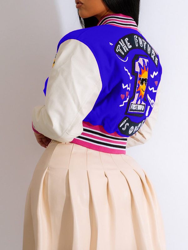 Gorgeousladie Printed Bomber Jacket