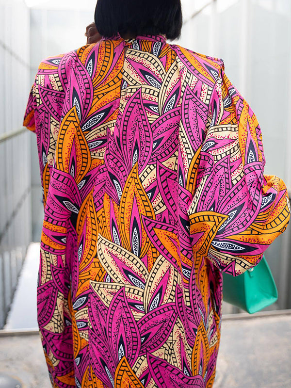 Fringe Combo Printed Dress