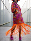 Fringe Combo Printed Dress