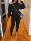 Bishop-Sleeve Tee & Pants Set