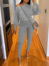 Bishop-Sleeve Tee & Pants Set