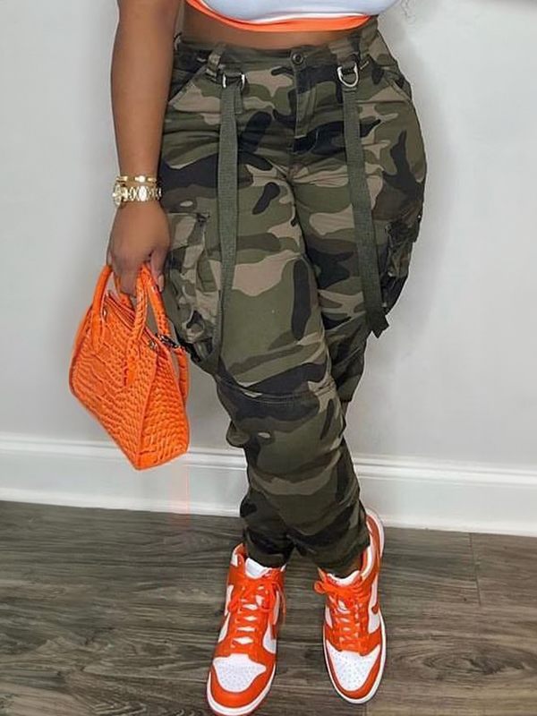 Gorgeousladie Camo Cargo Pants