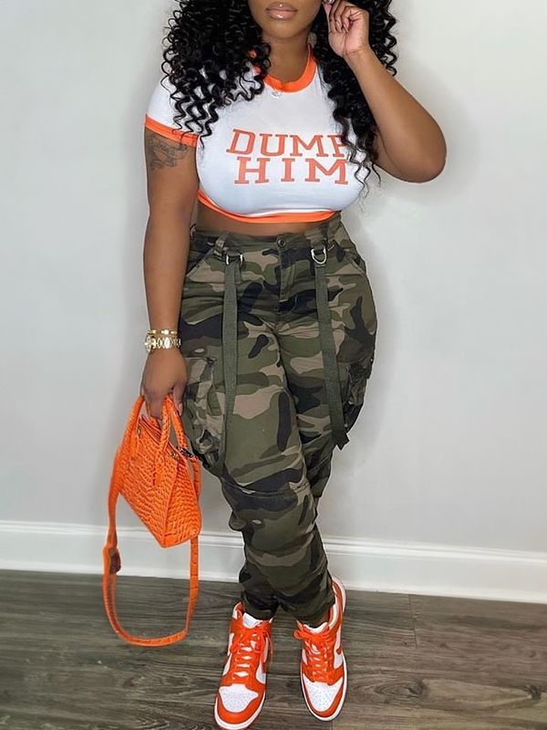 Gorgeousladie Camo Cargo Pants