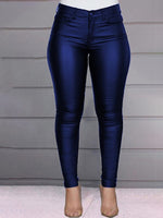 Gorgeousladie Faux-Leather Skinny Pants