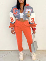 Hoodie Bomber Jacket & Jogger Pants Set